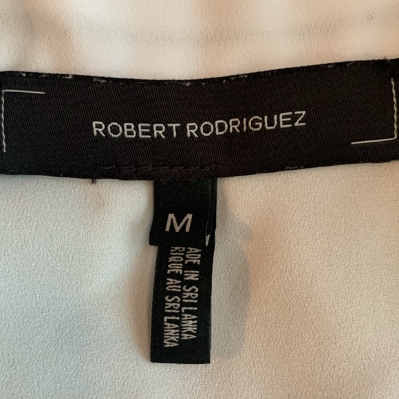 Robert Rodriguez white, sheer tunic. Long sleeve. Size medium - Picture 2 of 13